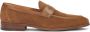 Kazar Bruine loafers van suède met perforaties Brown Heren - Thumbnail 1