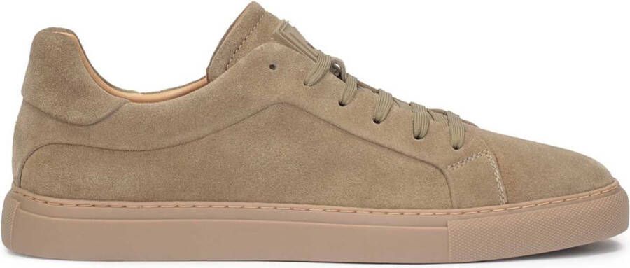 Kazar Taupe sneakersy z zamszu na prostej podeszwie|79066-02-TP|42