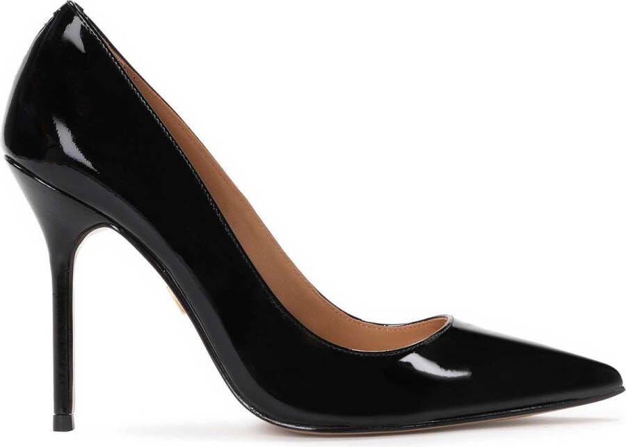 Kazar Tijdloze Zwarte Leren Stiletto's Black Dames