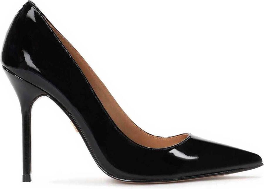 Kazar Tijdloze Zwarte Leren Stiletto's Black Dames