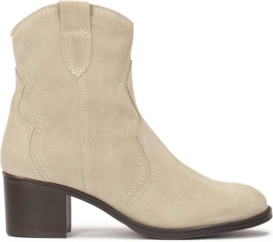 Kazar Tijdloze suède cowboy laarzen Beige Dames