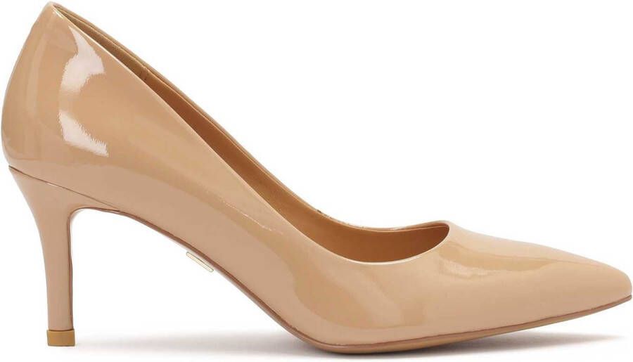 Kazar Versatile beige patent leather pumps