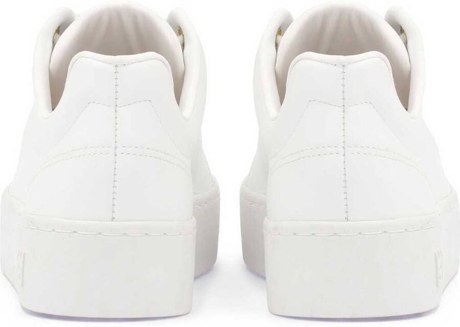 Kazar Witte minimalistische sneakers op een eenvoudige zool White Dames