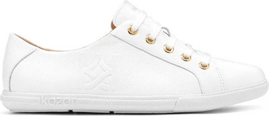 Kazar Dames witte sneakers White Dames