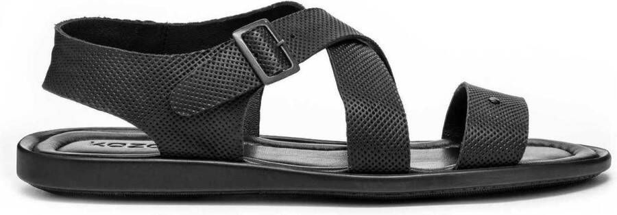 Kazar Zwarte sandalen voor heren Black Heren