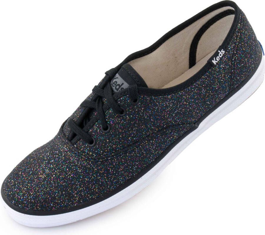 Keds Dames Veterschoenen Champion Starlight Canvas Black Zwart