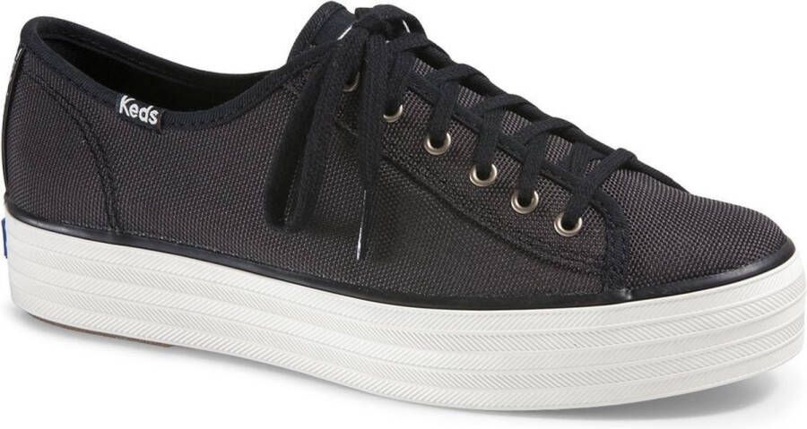 Keds Dames Veterschoenen Triple Kick Shine Black Zwart