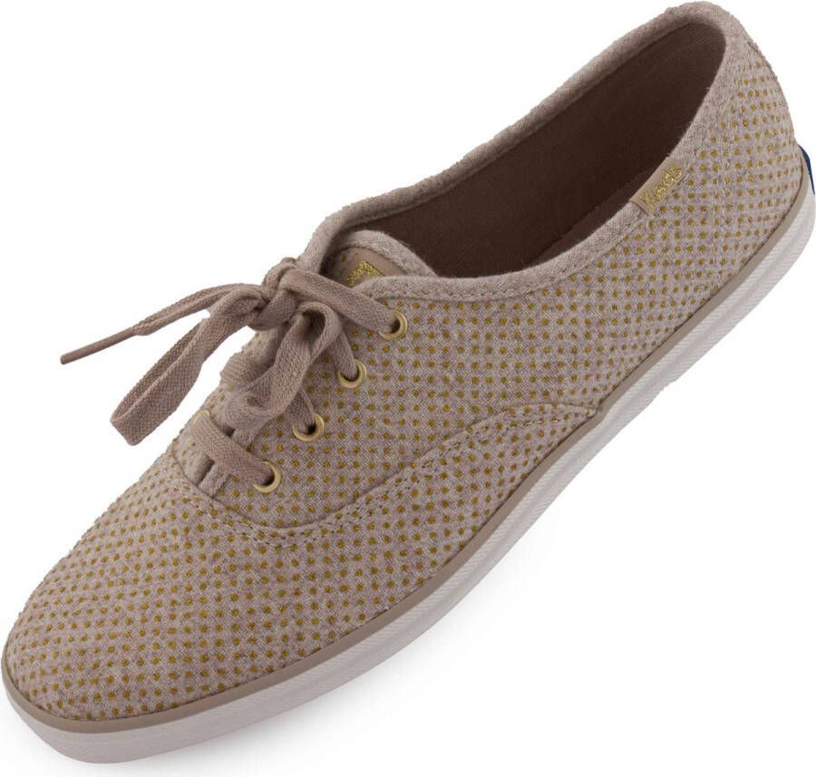 Keds Women's Shoes Wms Champion Glitter Wool Canvas Beige