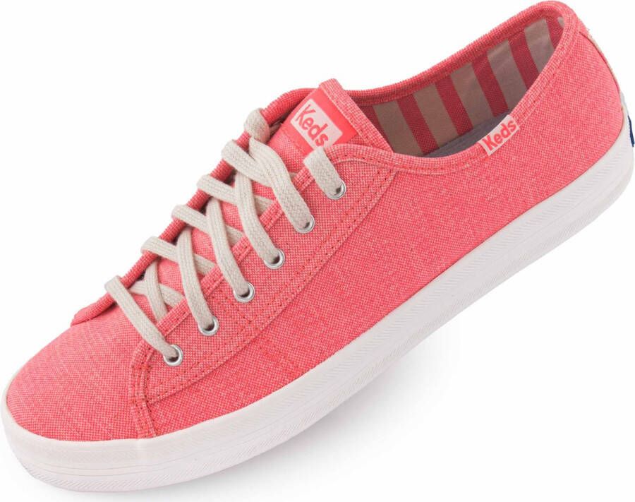 Keds Women's Shoes Wms Kickstart Canvas Bright Coral Orange