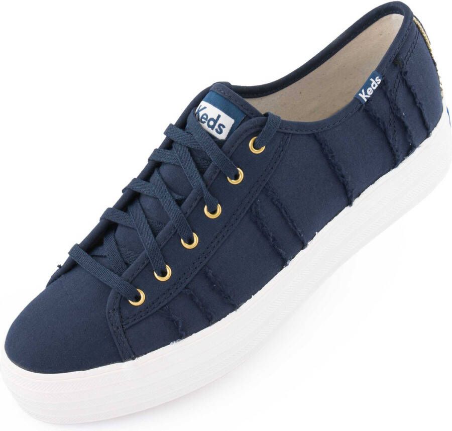 Keds Women's Shoes Wms Triple Kick Eyelash Canvas Indigo