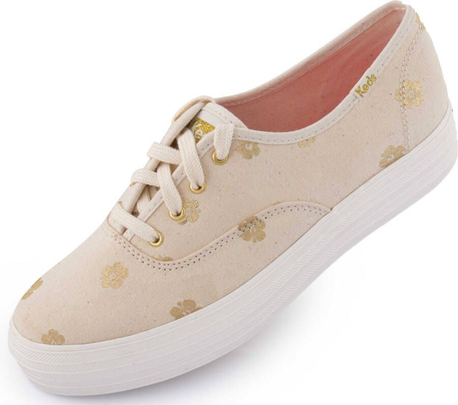 Keds Women's Shoes Wms Triple Kick Hibiscus Natural