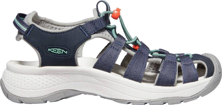 Keen Astoria West Dames Wandelsandalen Navy Beveled Glass Blauw Gerecyclede PET flessen K1023587