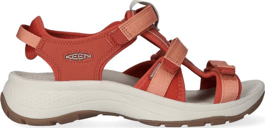 Keen Astoria West Dames Wandelsandalen Redwood Pheasant Rood Gerecyclede PET flessen K1024869