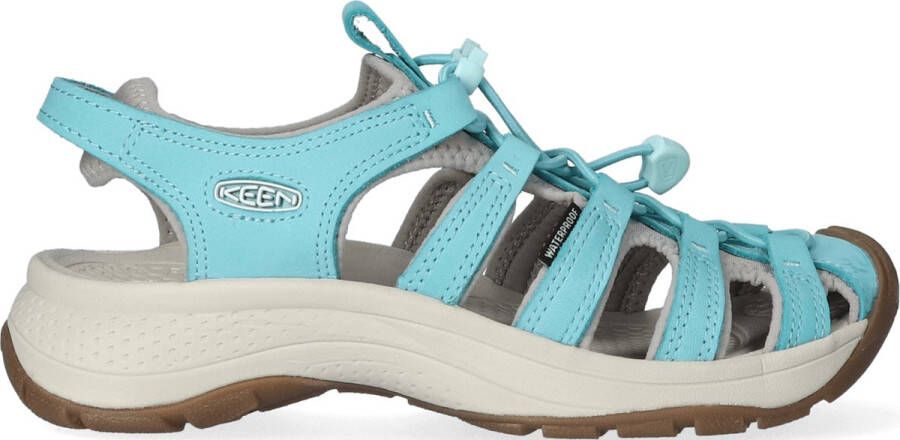 Keen Astoria West Leather Dames Wandelsandalen Porcelain Blue Glass Aqua Leer K1026152 - Foto 1