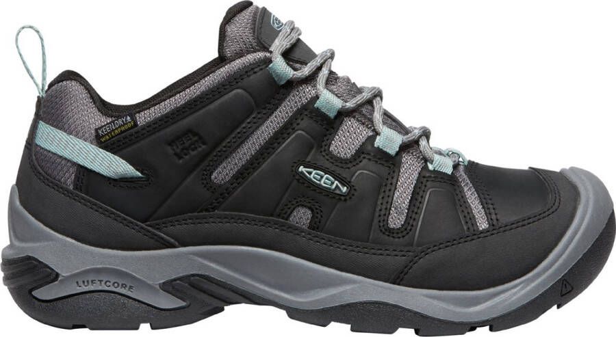 Keen Circadia Dames Wandelschoenen Black Cloud Blue Zwart Leer K1026772