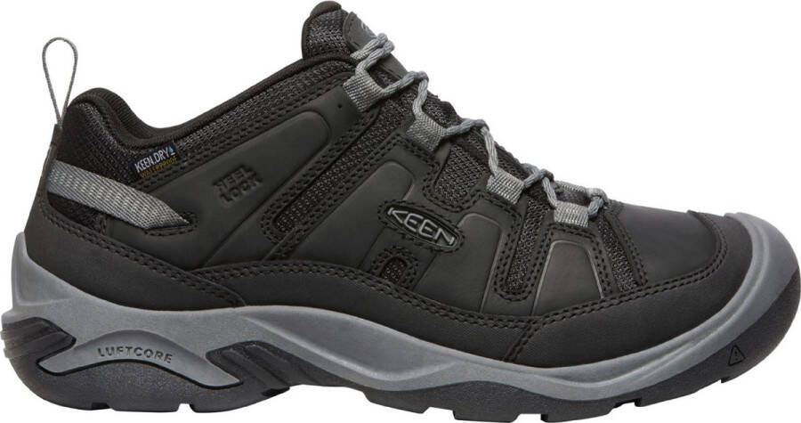 Keen Circadia Heren Wandelschoenen Black Steel Grey Zwart Leer K1026775