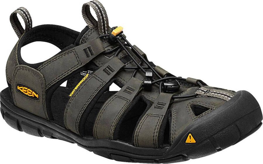 Keen Clearwater CNX Leather Sandalen grijs