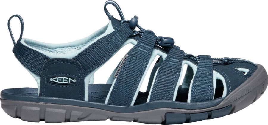 Keen Clearwater Dames Wandelsandalen Navy Blue Glow Blauw Polyester K1022965