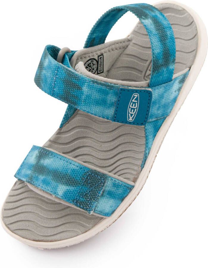 Keen Jr Elle Backstrap Sea Mosse-Fjord Blue Children's Sandals