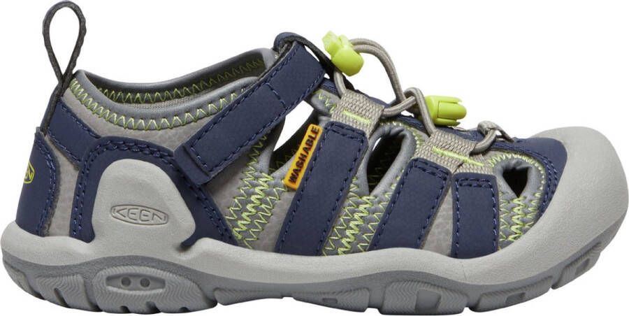 Keen Knotch Creek Younger Kids' Sandalen Steel Grey Blue Depths Grijs Nylon K1026166