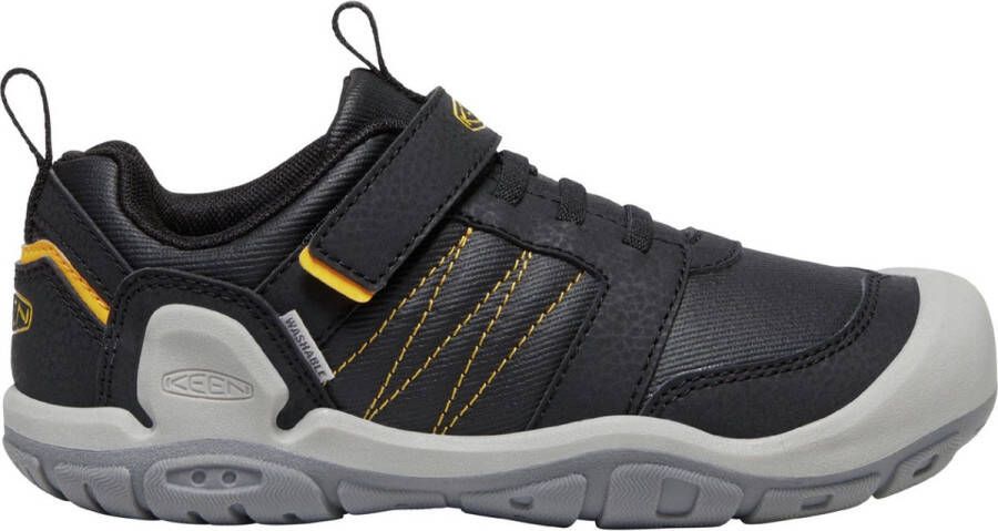 Keen Knotch Peak Older Kids Wandelschoenen Black Yellow Zwart Mesh K1025901