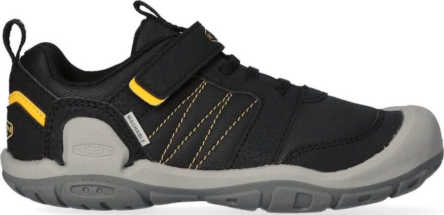 Keen Knotch Peak Older Kids Wandelschoenen Black Yellow Zwart Mesh K1025901