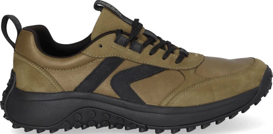 Keen KS86 Leren Heren Sneakers Dark Olive Black