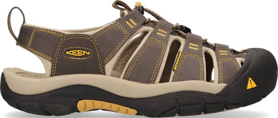 Keen Newport H2 Heren Wandelsandalen Raven Aluminum Grijs Polyester K1008399