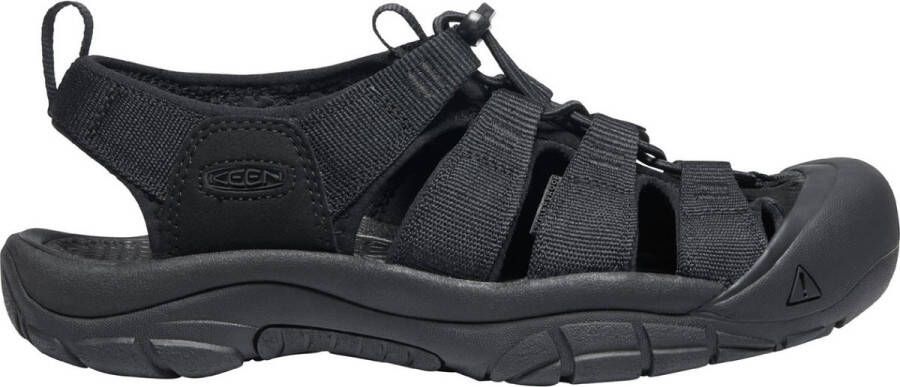 Keen Newport H2 Heren Wandelsandalen Triple Black Zwart Polyester K1022258