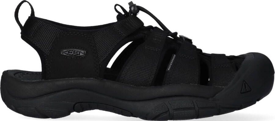 Keen Newport H2 Heren Wandelsandalen Triple Black Zwart Polyester K1022258