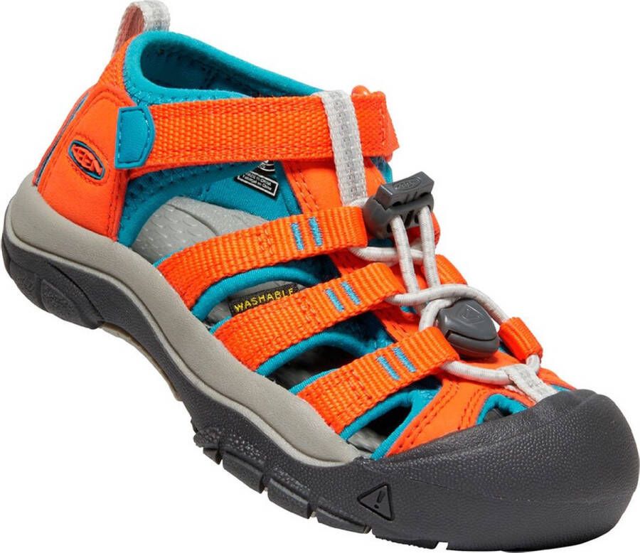 Keen Newport H2 Younger Kids Sandalen Safety Orange Fjord Blue