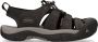 Keen Newport Heren Wandelsandalen Black Steel Grey Zwart Leer K1022247 - Thumbnail 1