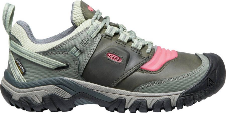 Keen Ridge Flex Dames Wandelschoenen Castor Grey Dubarry Grijs Leer K1024922