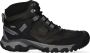 Keen Ridge Flex Mid Heren Wandelschoenen Magnet Black Grijs Leer K1024911 - Thumbnail 1