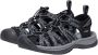 Keen Whisper Dames Wandelsandalen Black Steel Grey Zwart Polyester K1028815 - Thumbnail 1