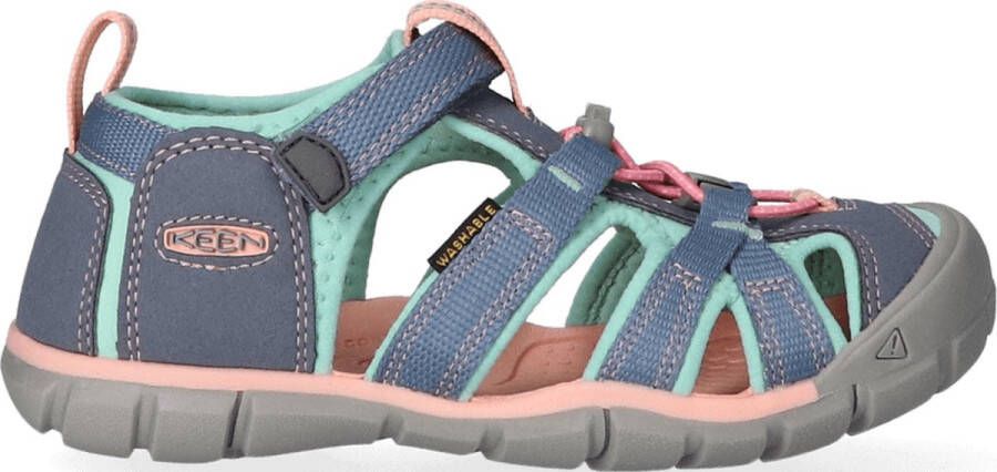 Keen Seacamp II Older Kids Sandalen Flint Stone Ocean Wave