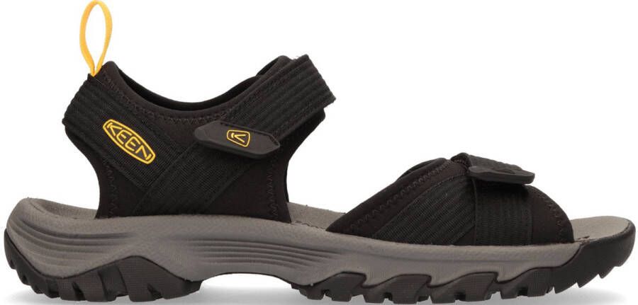 Keen Targhee III H2 Heren Wandelsandalen Black Yellow Zwart Polyester