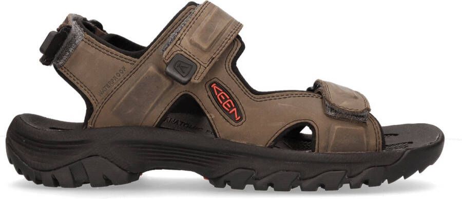 Keen Targhee III Heren Wandelsandalen Grey Black Grijs Leer K1022424