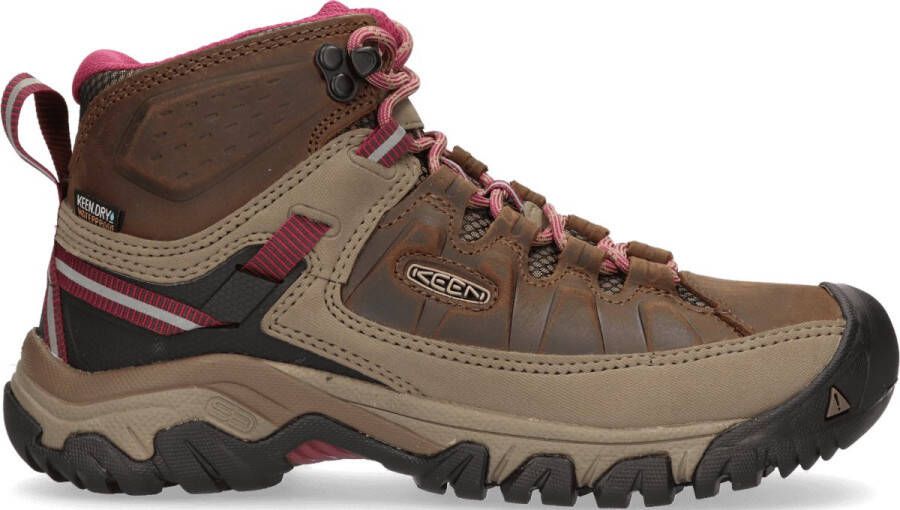 Keen Targhee III Mid Wandelschoenen Weiss enberry Bruin Leer