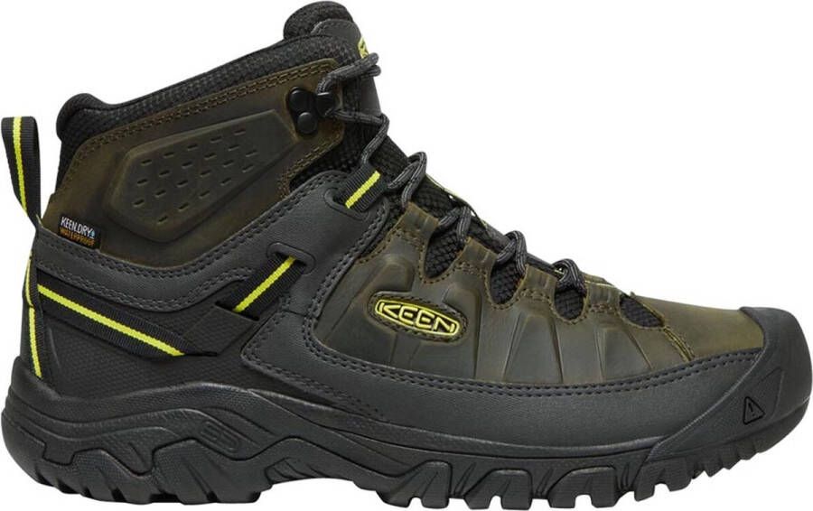 Keen Targhee III Mid Heren Wandelschoenen Forest Night Evening Primrose Groen Leer K1026861