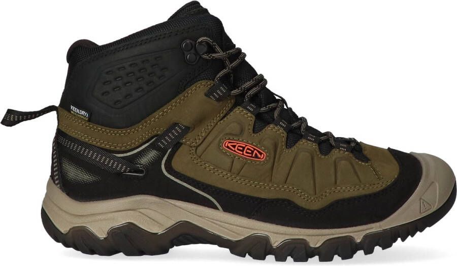 Keen Targhee IV Mid Heren Wandelschoenen Dark Olive Gold Flame Groen Nubuck K1028987