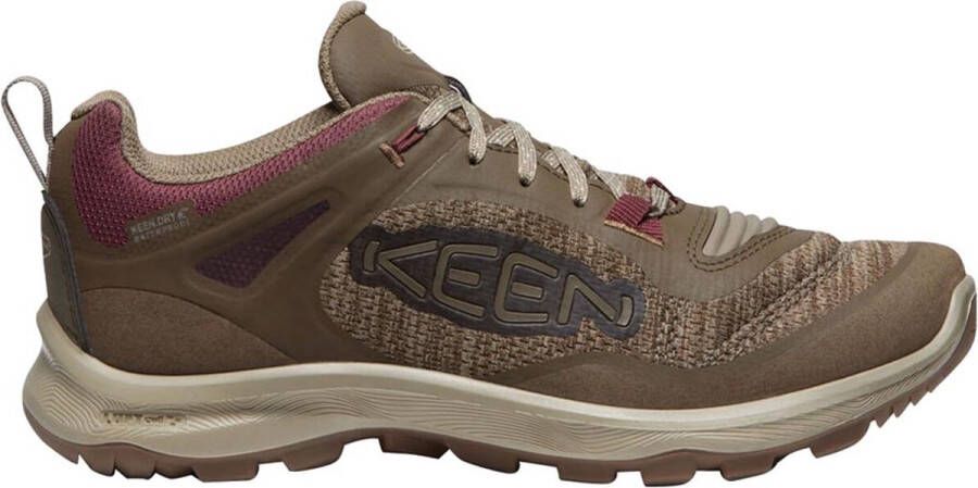 Keen Terradora Flex Dames Wandelschoenen Canteen Windsor Wine Bruin Mesh K1026884