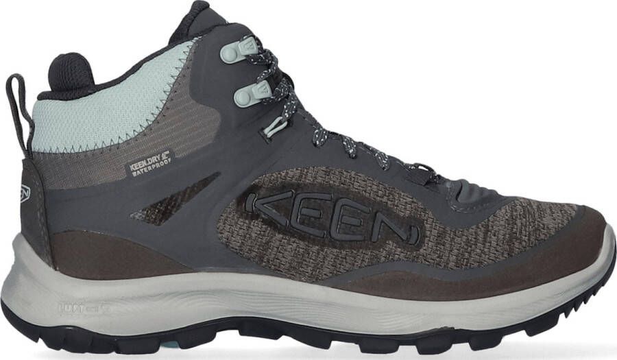 Keen Terradora Flex Mid Dames Wandelschoenen Magnet Cloud Blue Grijs Mesh