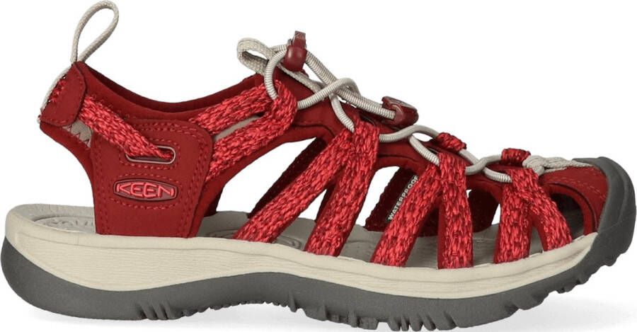 Keen Whisper Dames Wandelsandalen Cayenne Fired Brick Rood Polyester K1028817