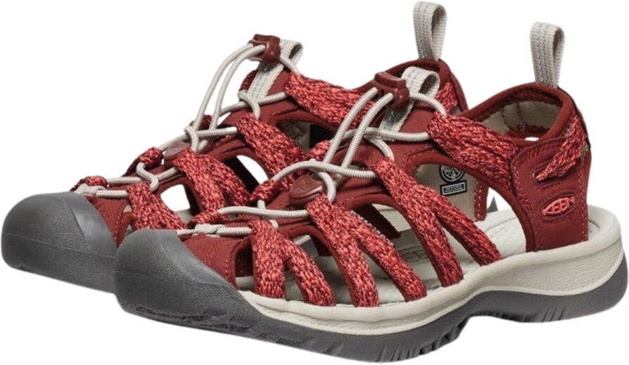 Keen Whisper Dames Wandelsandalen Cayenne Fired Brick Rood Polyester K1028817