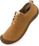 Keen 's Mosey Derby Leather Sneakers beige bruin - Thumbnail 1