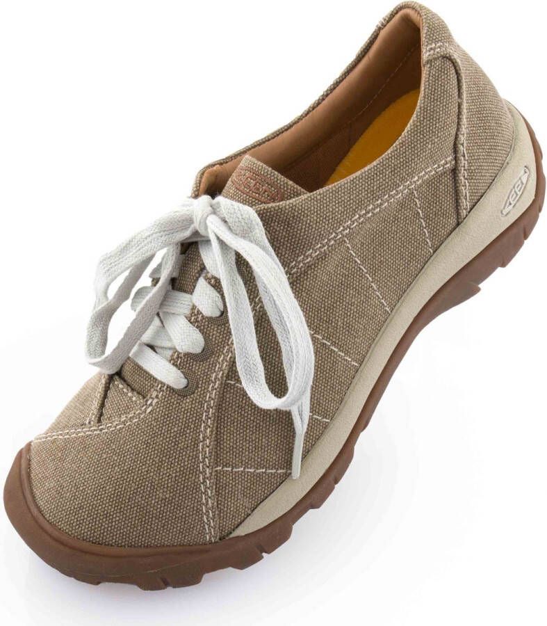 Keen Women's Shoes Wms Presidio Canvas Timberwolf Silver Birch