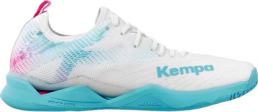 Kempa Wing Lite 2.0 Dames Sportschoenen Volleybal Indoor wit blauw