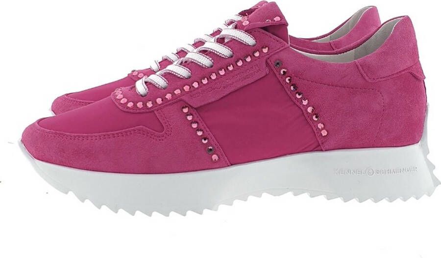 Kennel & Schmenger 18070 sneaker met strass fuxia