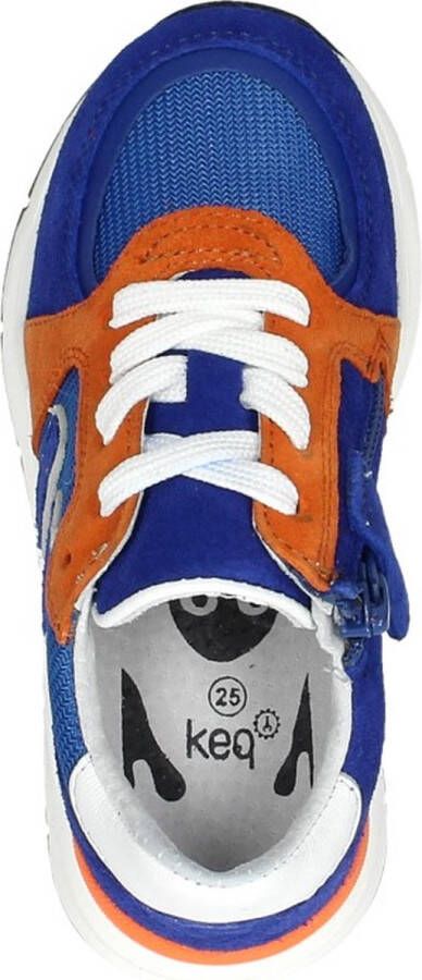 KEQ Jongens sneakers Laag kobalt blauw